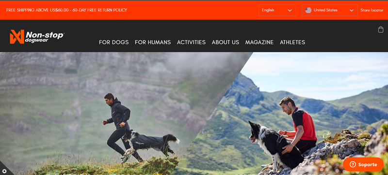 non-stop dogwear home page 